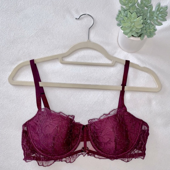 VS Lace Balconet Bra, Lightly Lined, size 36D, EUC (washed 1x but not worn) - Picture 1 of 12